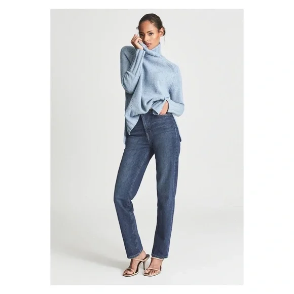 New! REISS London “Stevie” Wool Cashmere Blend Relaxed Sweater - Picture 4 of 11